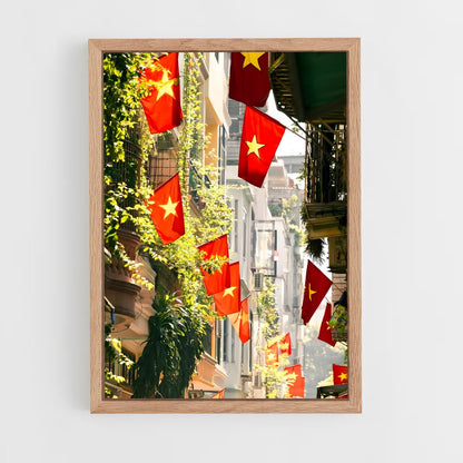 ap-vietnam flag-1 cadre Bois clair