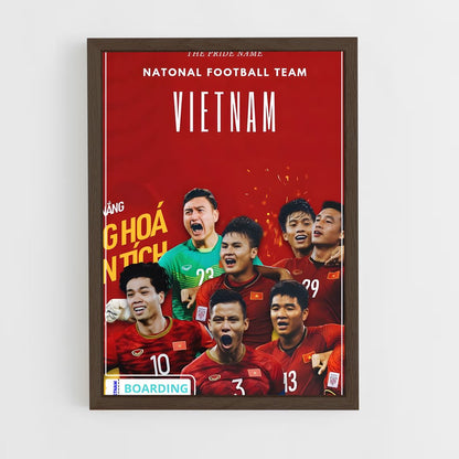 ap-vietnam national football team-2 cadre Bois foncé