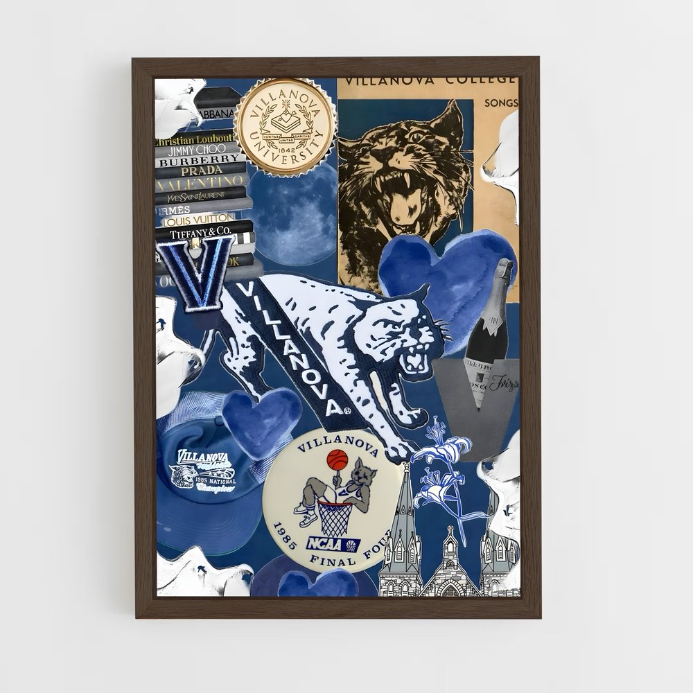 ap-villanova wildcats-4 cadre Bois foncé