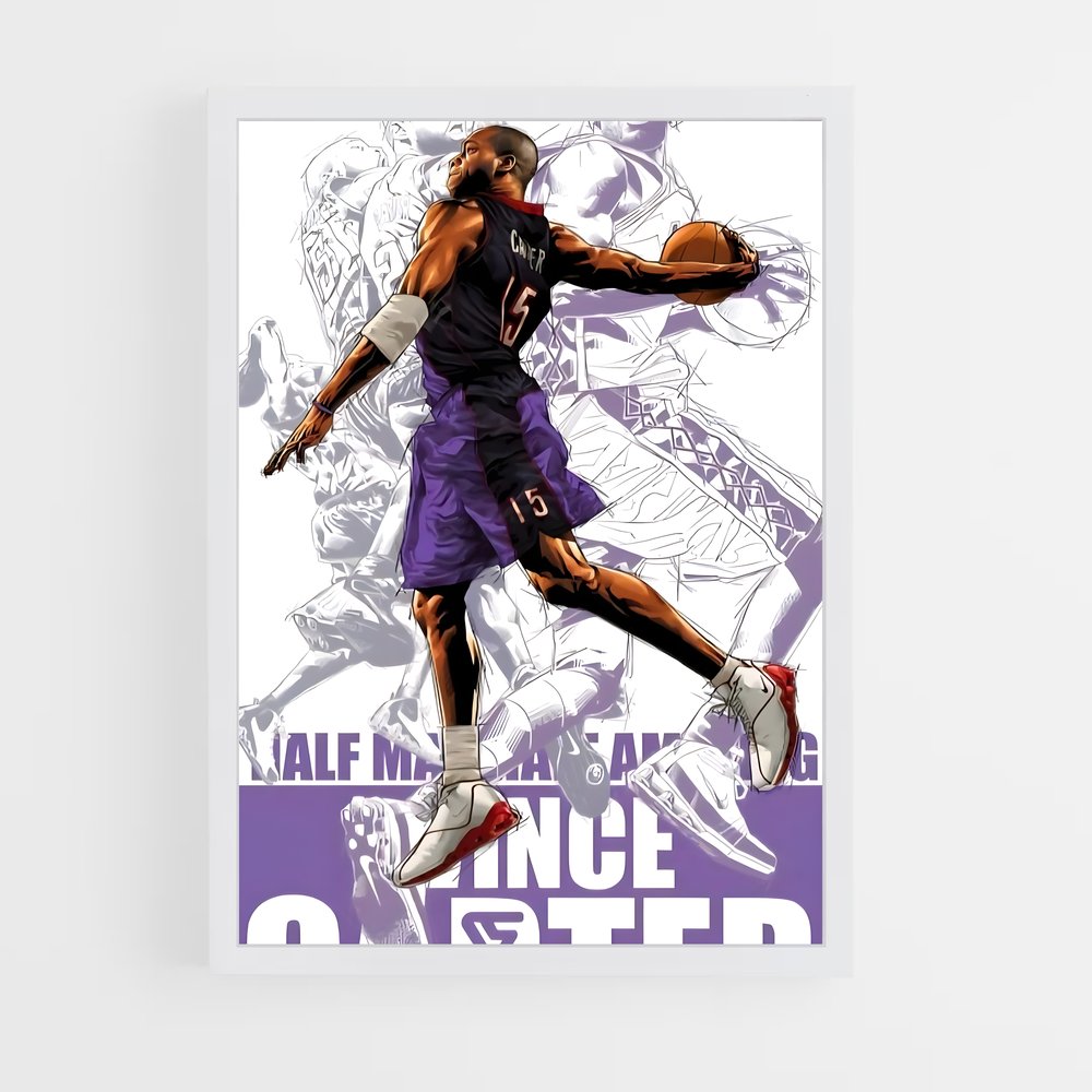 ap-vince carter-13 cadre Blanc