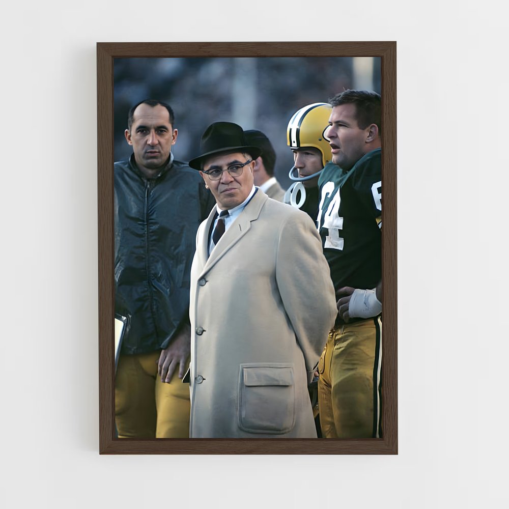 ap-vince lombardi-1 cadre Bois foncé