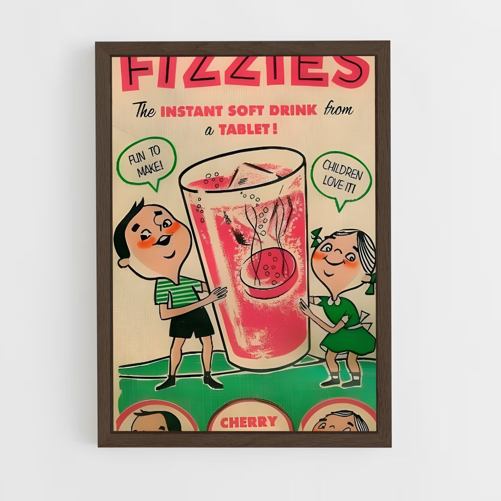 ap-vintage advertising-2 cadre Bois foncé