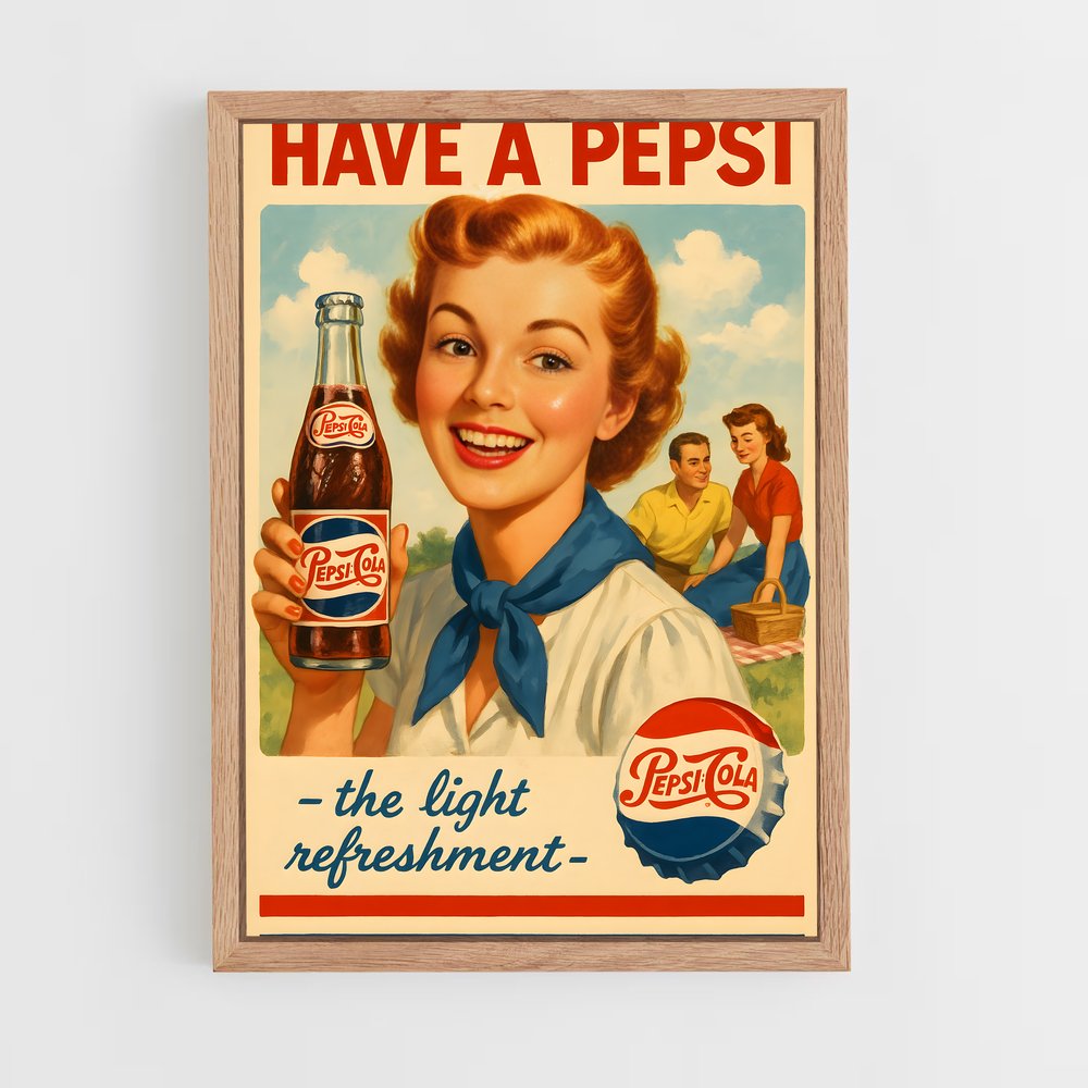 ap-vintage advertising-3 cadre Bois clair