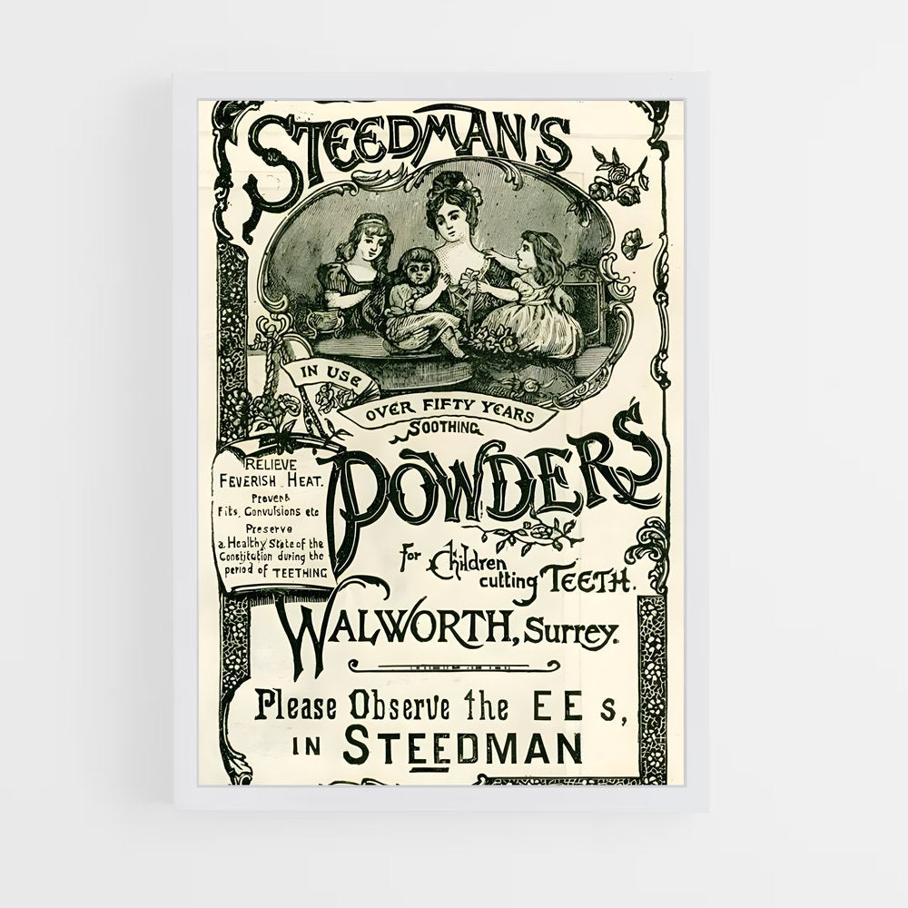 ap-vintage advertising-4 cadre Blanc