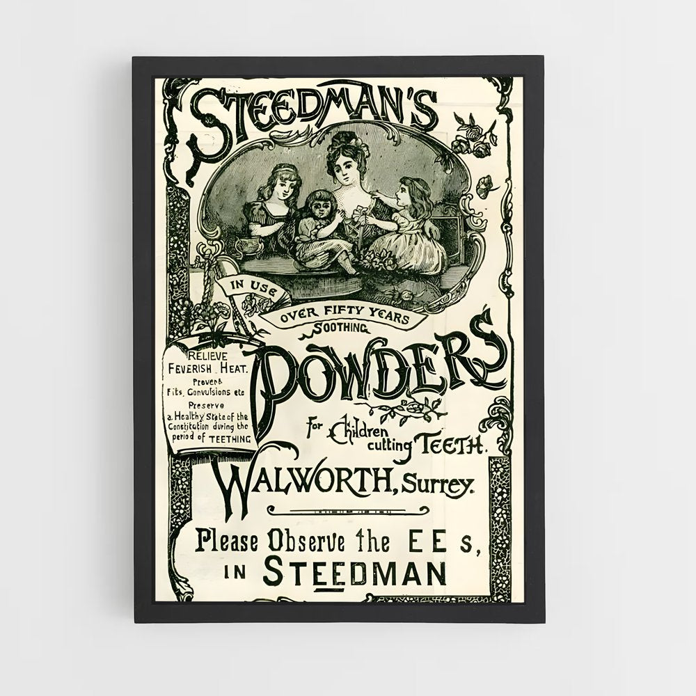 ap-vintage advertising-4 cadre Noir