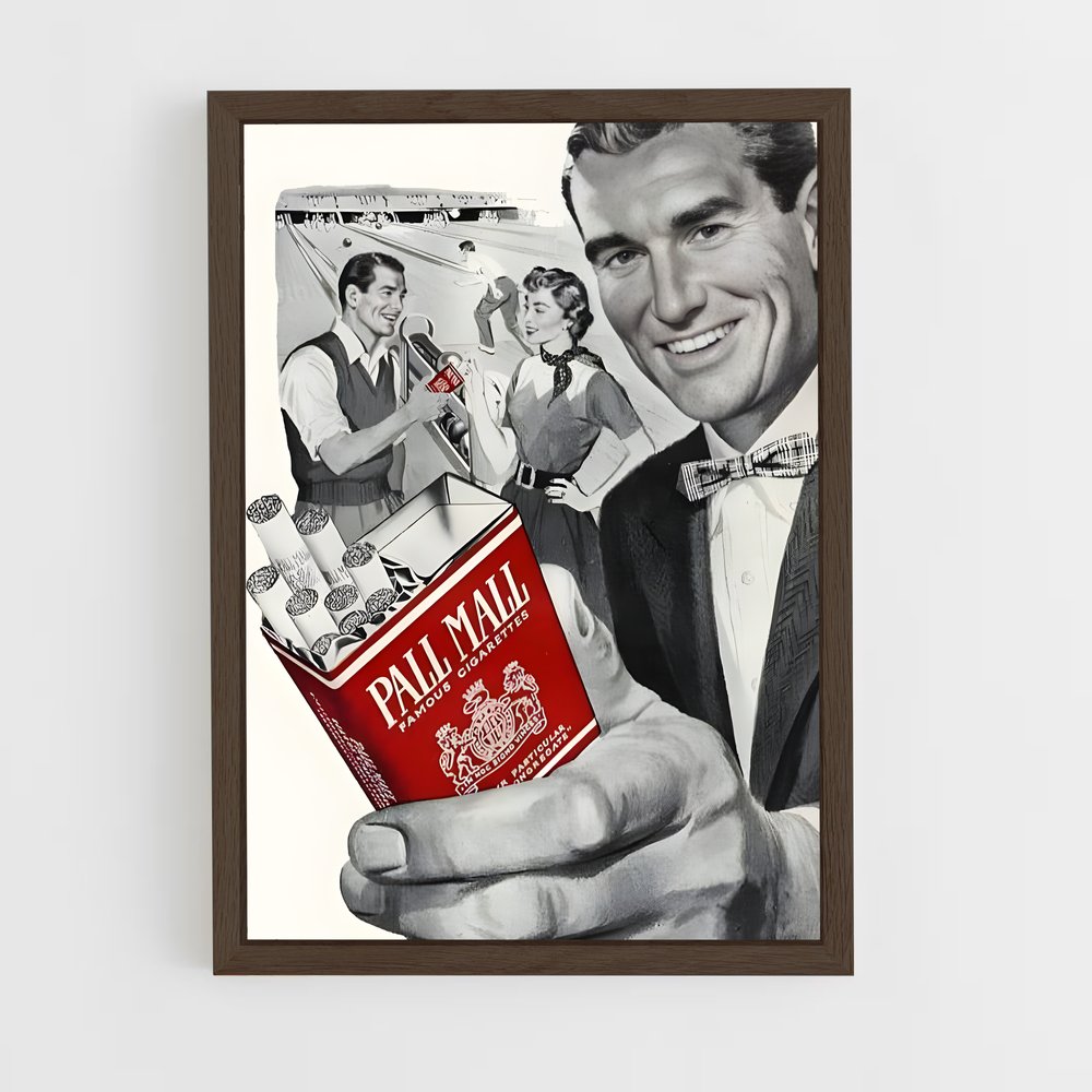 ap-vintage advertising-6 cadre Bois foncé