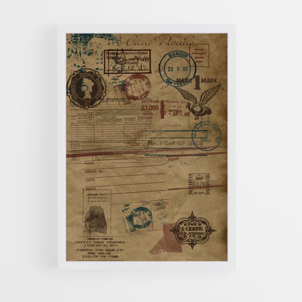 ap-vintage travel-12 cadre Blanc