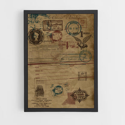 ap-vintage travel-12 cadre Noir