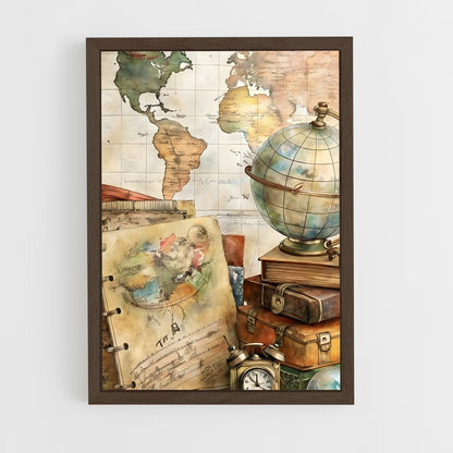 ap-vintage travel-13 cadre Bois foncé