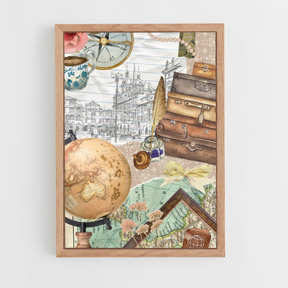 ap-vintage travel-4 cadre Bois clair