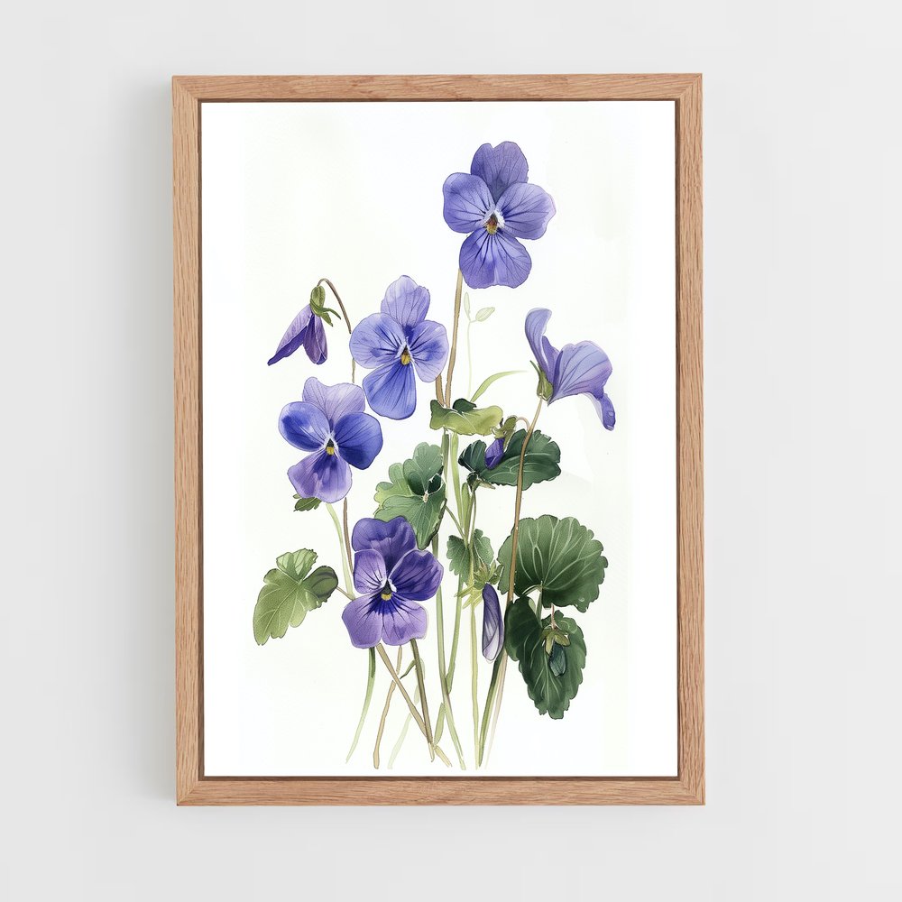 ap-violet-10 cadre Bois clair