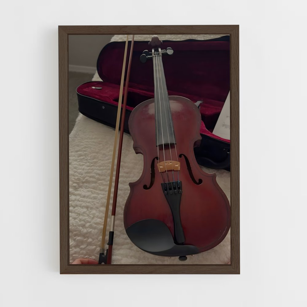 ap-violin-3 cadre Bois foncé