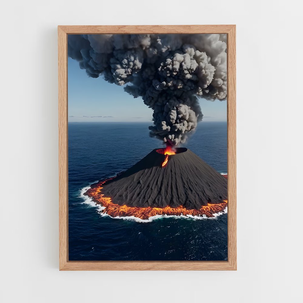 ap-volcanoes-13 cadre Bois clair