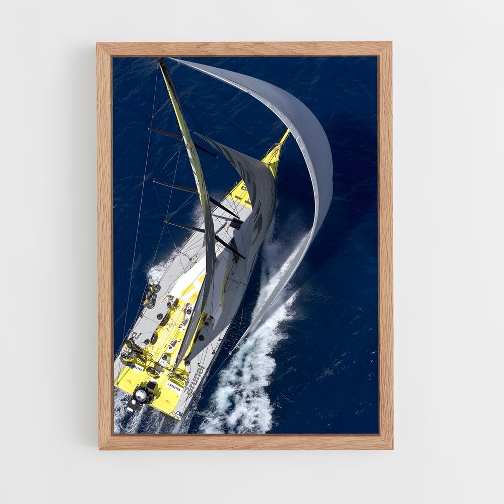 ap-volvo ocean race sailing-3 cadre Bois clair