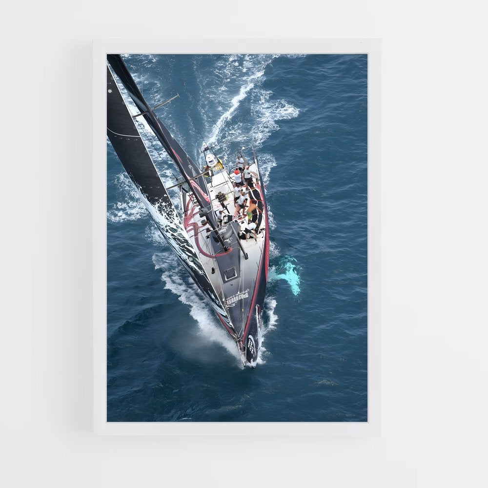ap-volvo ocean race sailing-9 cadre Blanc