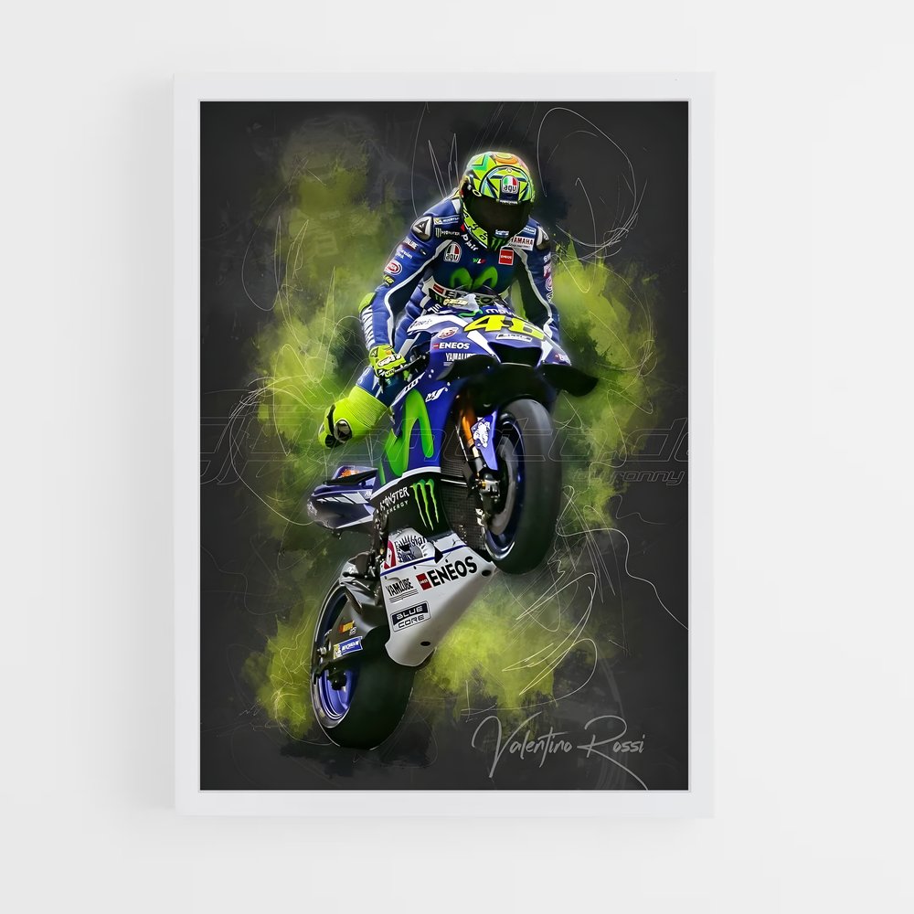 ap-vr46 racing team-4 cadre Blanc