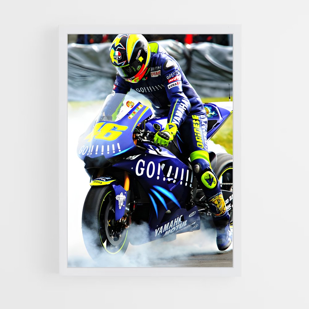 ap-vr46 racing team-5 cadre Blanc