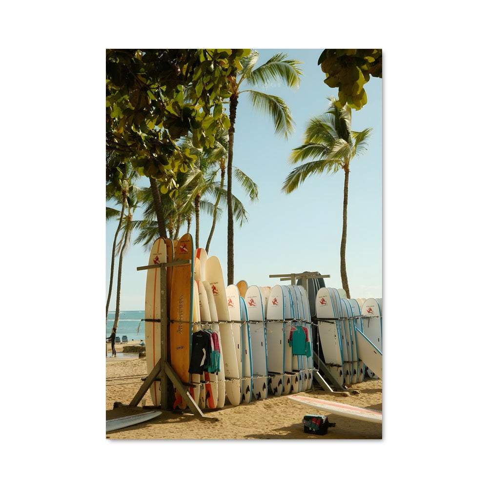 Poster Surf à Waikiki