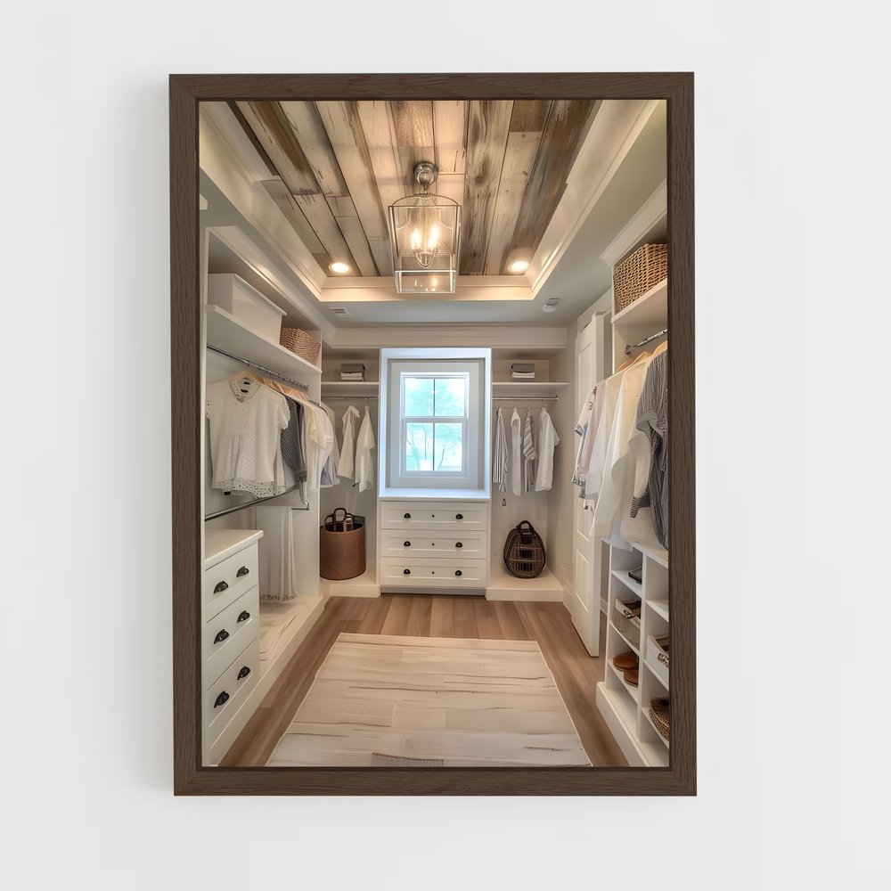 ap-walk-in closet-18 cadre Bois foncé