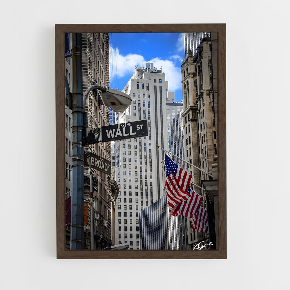 ap-wall street-1 cadre Bois foncé