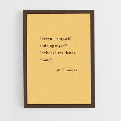 ap-walt whitman-1 cadre Bois foncé