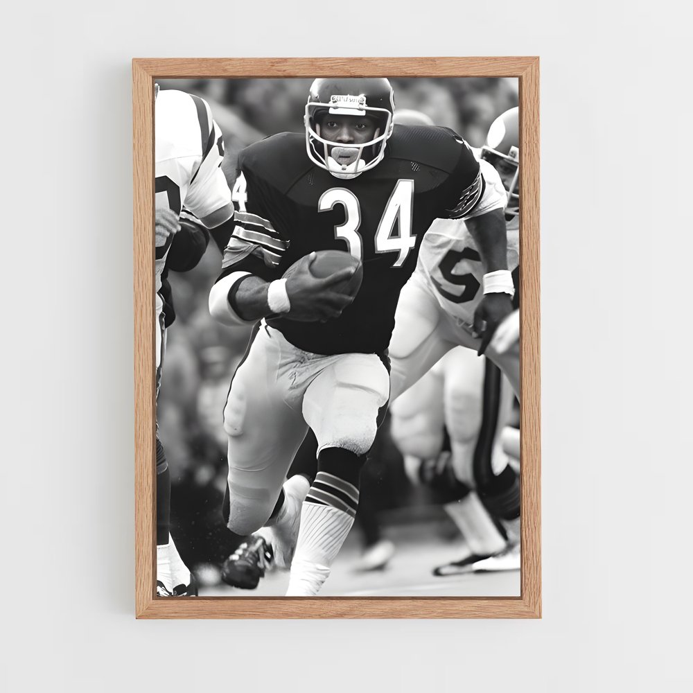 ap-walter payton-4 cadre Bois clair