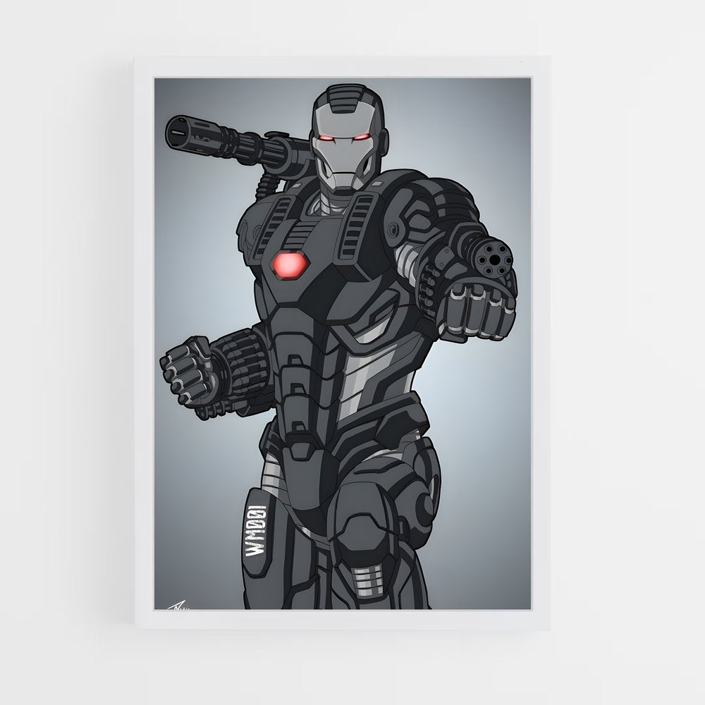 ap-war machine-6 cadre Blanc