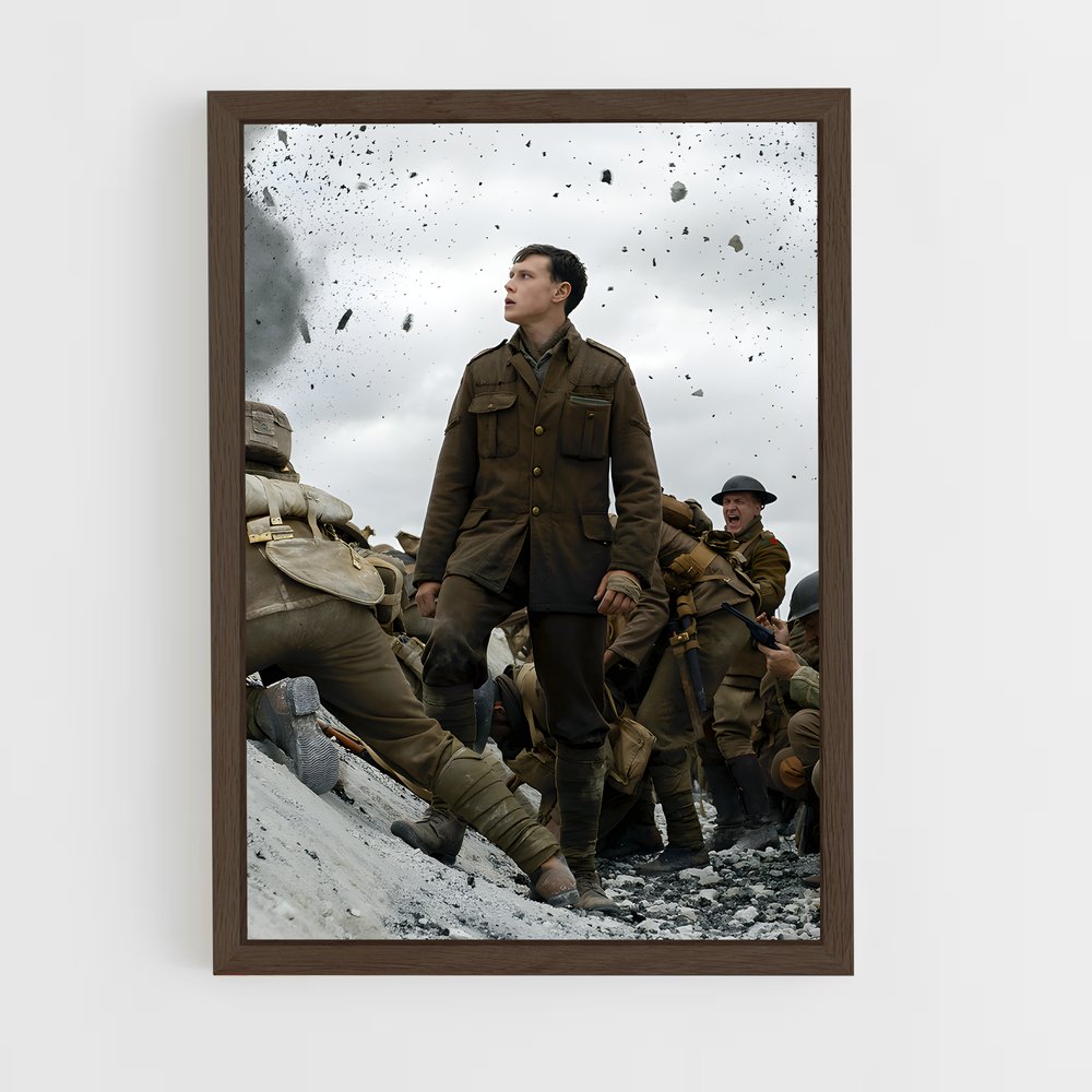 ap-war movie-5 cadre Bois foncé
