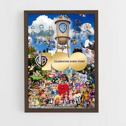 ap-warner bros-2 cadre Bois foncé
