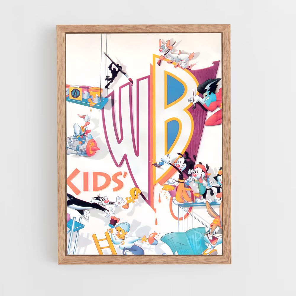 ap-warner bros-3 cadre Bois clair