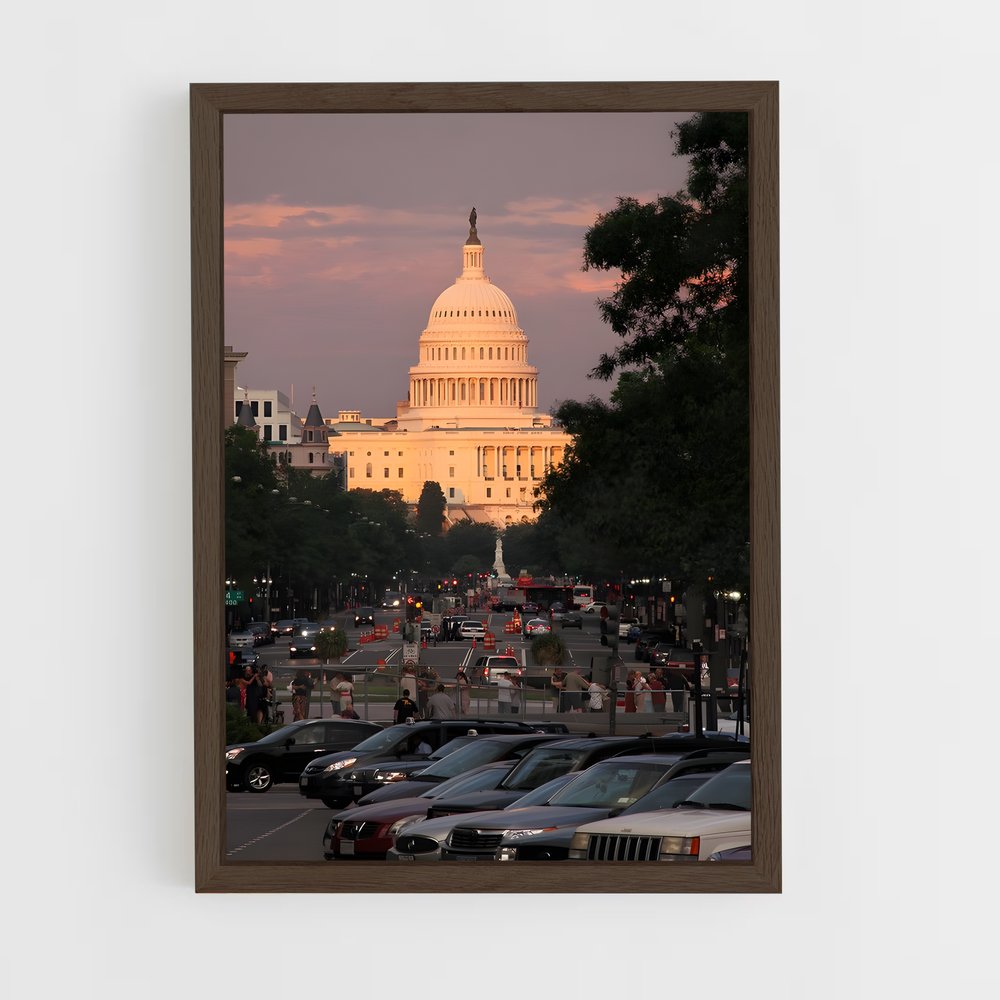 ap-washington dc-4 cadre Bois foncé