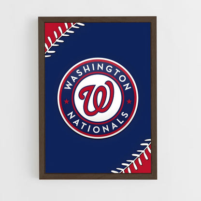 ap-washington nationals-1 cadre Bois foncé