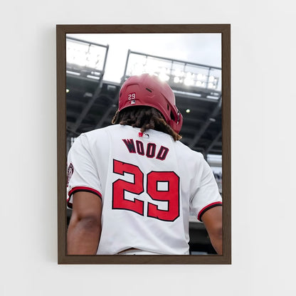 ap-washington nationals-4 cadre Bois foncé