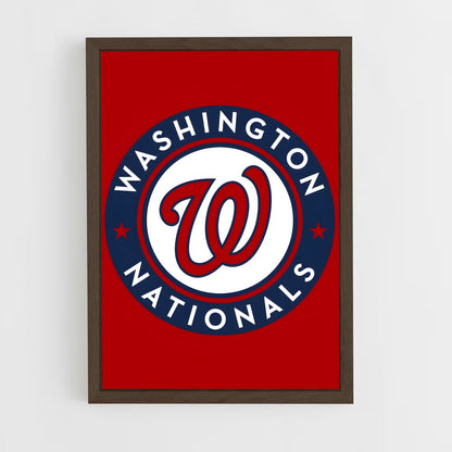 ap-washington nationals-6 cadre Bois foncé