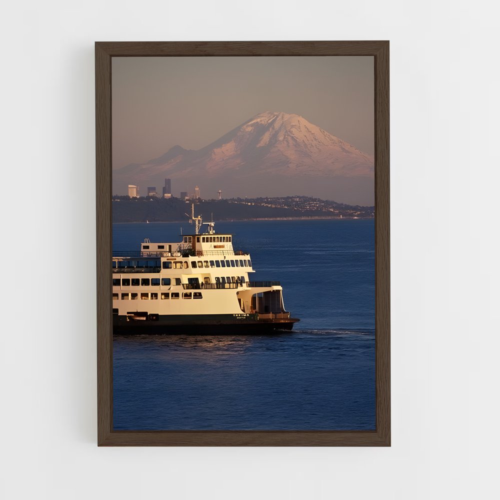 ap-washington state ferries-1 cadre Bois foncé