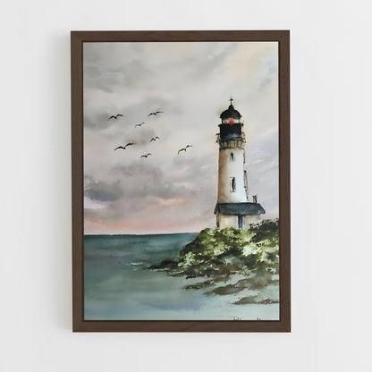 ap-watercolor-7 cadre Bois foncé