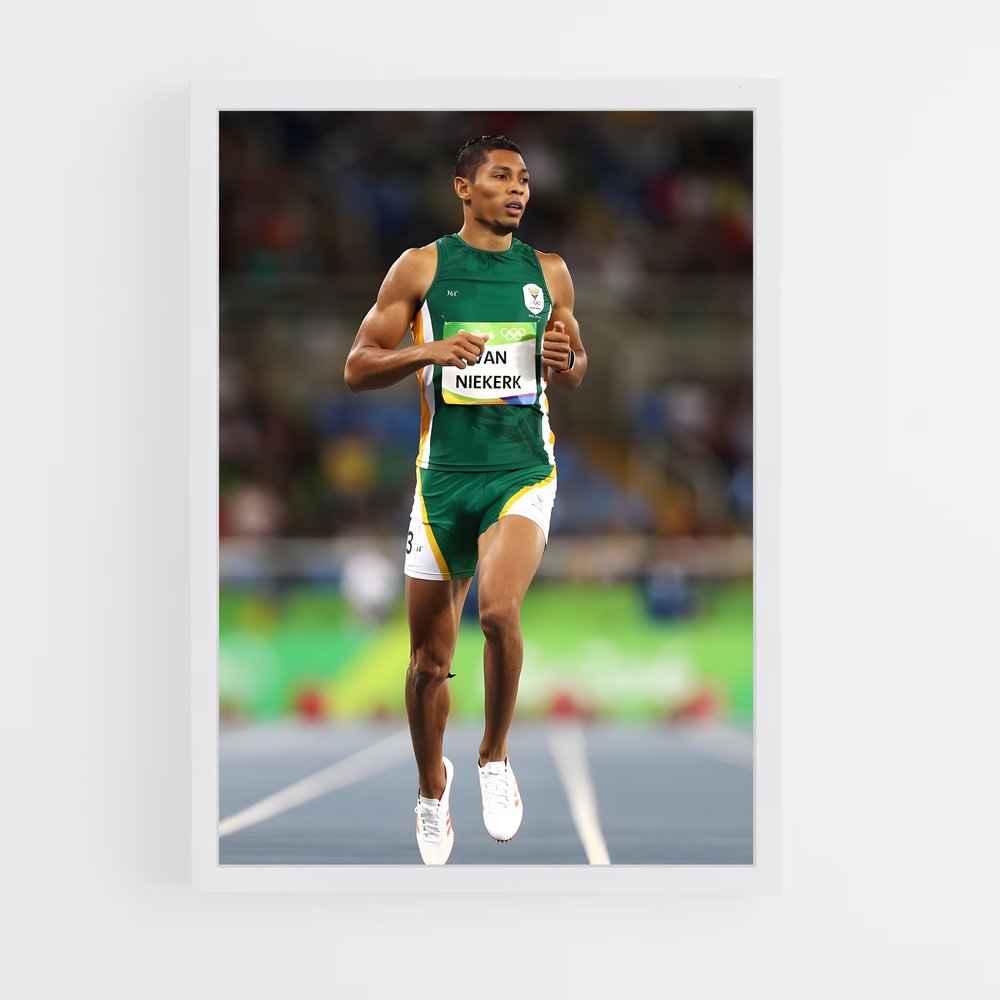 ap-wayde van niekerk-1 cadre Blanc