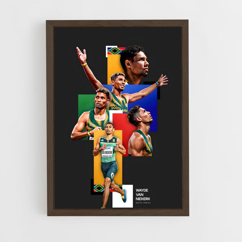 ap-wayde van niekerk-2 cadre Bois foncé