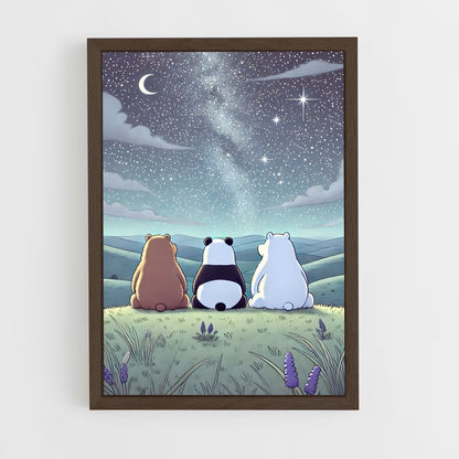 ap-we bare bears-5 cadre Bois foncé