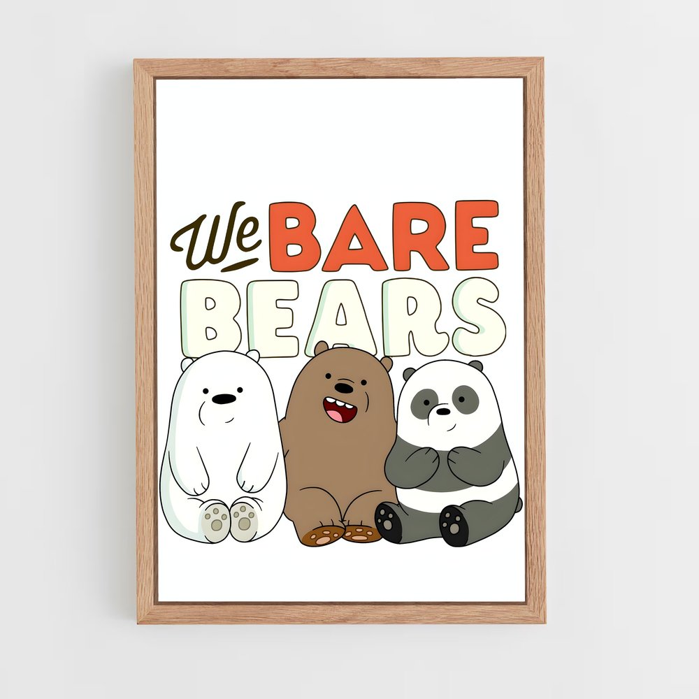 ap-we bare bears-9 cadre Bois clair