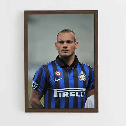 ap-wesley sneijder-6 cadre Bois foncé