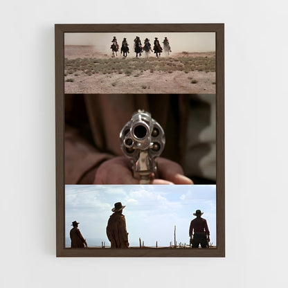 ap-western movie-3 cadre Bois foncé
