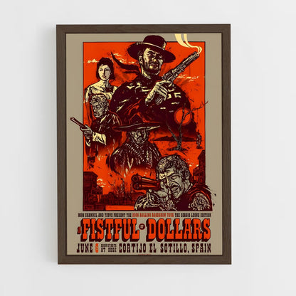 ap-western movie-4 cadre Bois foncé
