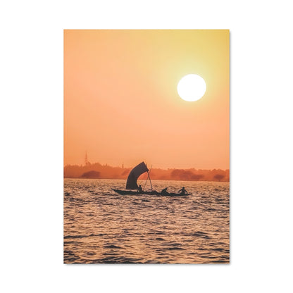 Poster Crépuscule sur le Nil