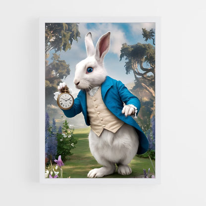 ap-white rabbit-1 cadre Blanc
