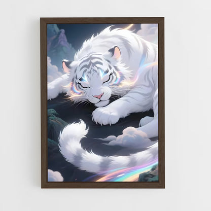 ap-white tiger-7 cadre Bois foncé