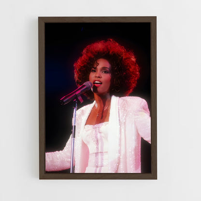 ap-whitney houston-12 cadre Bois foncé