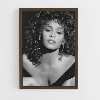 ap-whitney houston-7 cadre Bois foncé