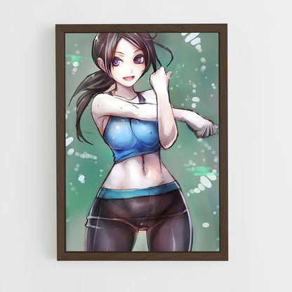 ap-wii fit trainer-1 cadre Bois foncé