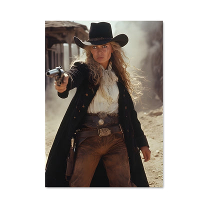 Poster Femme Cowboy
